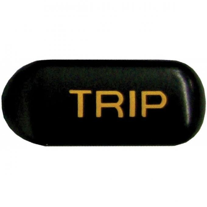 Corvette Button, Trip, Black/Orange, 1992-1993
