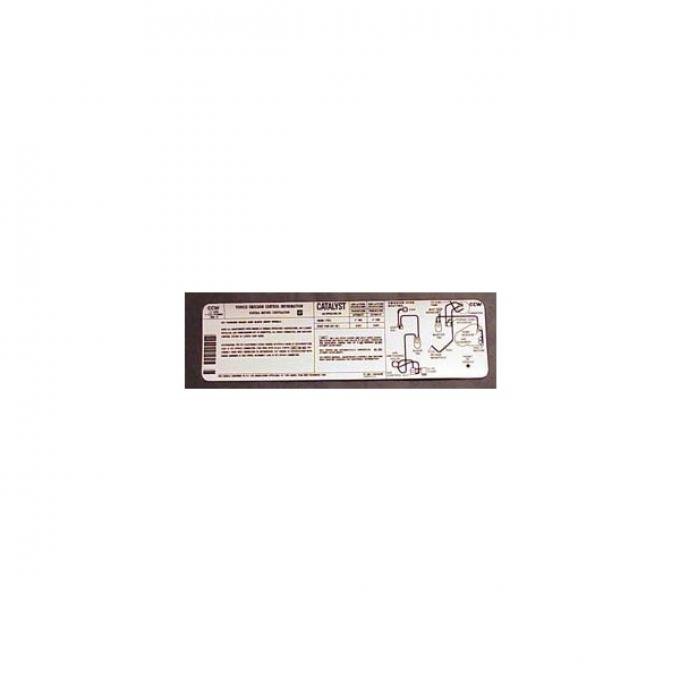 Corvette Emisson Control Decal, For Cars With Automatic Transmission, U.S., 1982