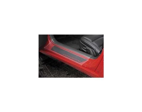 Corvette Sill Ease Protectors, Clear, Without Letters, 2005-2013