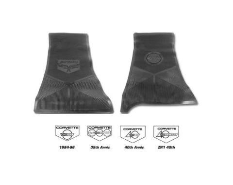 Legendary Auto Interiors Ltd Floor Mats, Rubber, With C4 Logo| 56201 Corvette 1984-1996