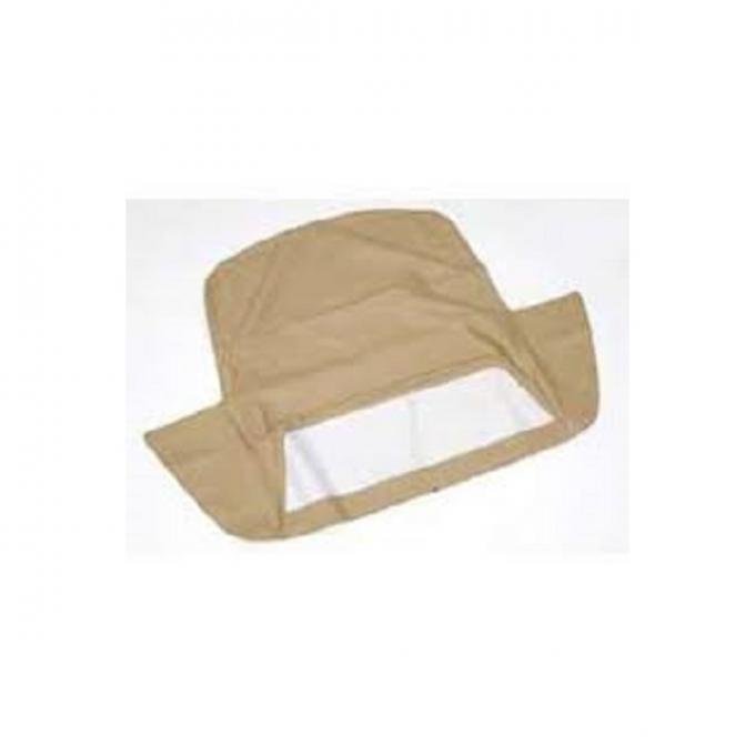 Corvette Convertible Cloth Top, With Hard Window & Heat Defroster, Light Beige, 1991-1994