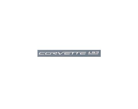 Corvette Fuel Rail Letter Set, LS3, Ultra Chrome, 2008-2013