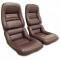 Corvette America 1979-1982 Chevrolet Corvette Leather Seat Covers 100% Leather 2" Bolster