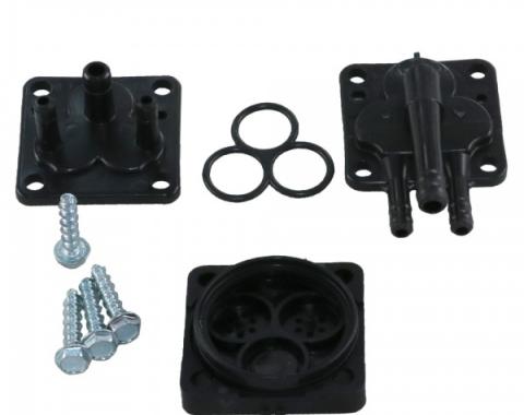 Corvette Windshield Washer Pump Valve Kit, Black, 1963-1974