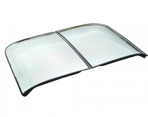 Corvette Roof Panels, T-Top, Mirrored Glass, Silver, 1968-1982