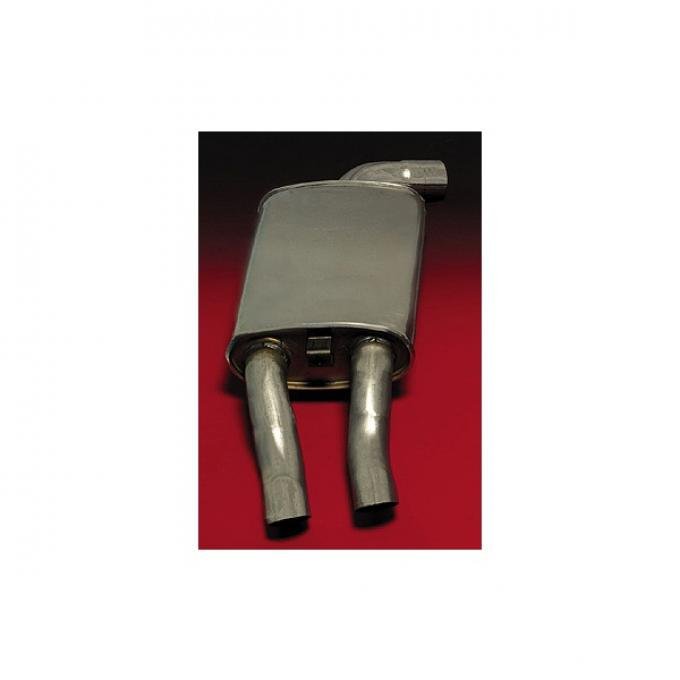 Corvette Muffler, Left, Stock Style, Quiet-Flow, Walker, 1985-1990