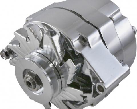 Corvette Alternator, 70 AMP, Chrome, 1969-1982