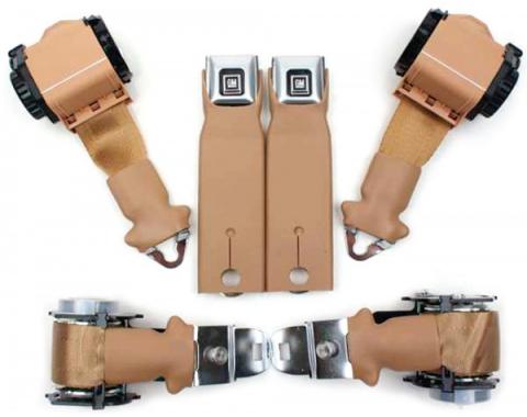 Seatbelt Solutions 1974-1975 Corvette Convertible OE Style Premium Dual Retractable Lap and Shoulder Belts