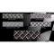 Corvette C6 Z06 Custom RaceMesh® Front Bumper Apron Grilles, 2006-2013