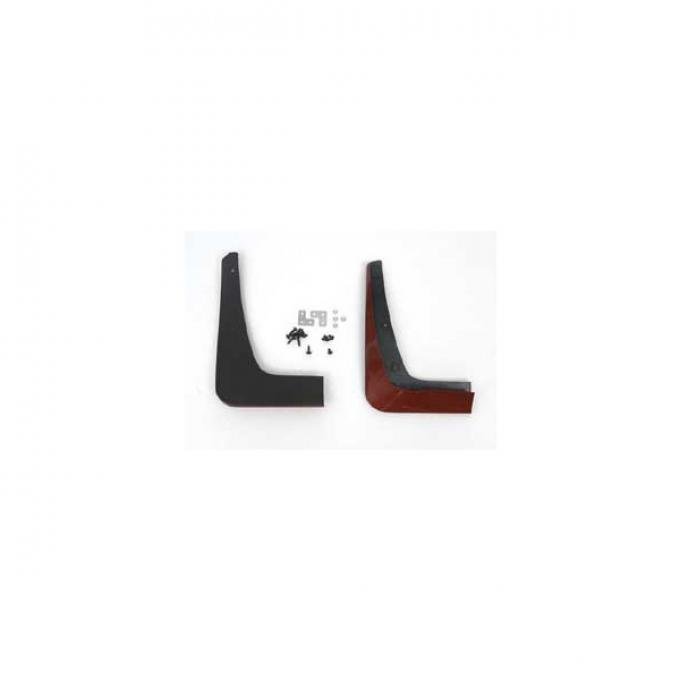 Corvette Splash Guards, Body Contoured, Front, Daytona Sunset Orange, Altec, 2005-2006