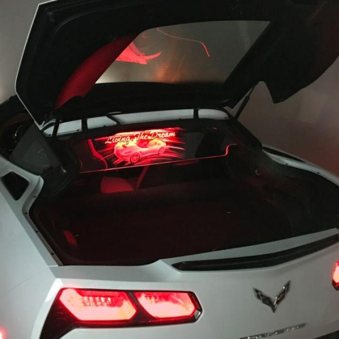Corvette Coupe WINDRESTRICTOR®, Glow Plate, Multi-Color, 2014-2017