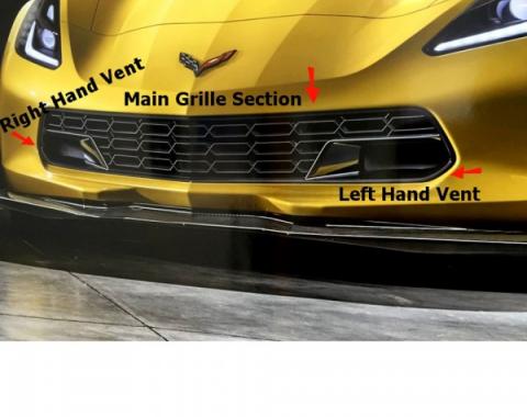 Corvette Z06 Front Grille, Solid Body Color, 2014-2017