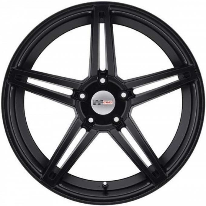 Corvette Wheel, Cray Brickyard, 20x10.5, Rear, Matte Black, 1984-2017