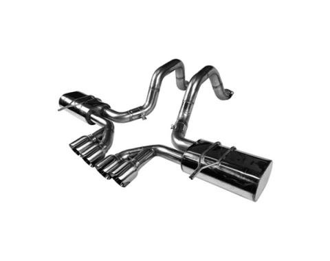 Corvette Kooks Axle Back Exhaust System With Black Tips, 1997-2004