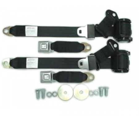 Seatbelt Solutions 1974-1977 Corvette Coupe Single Retractable Lap and Shoulder Belts