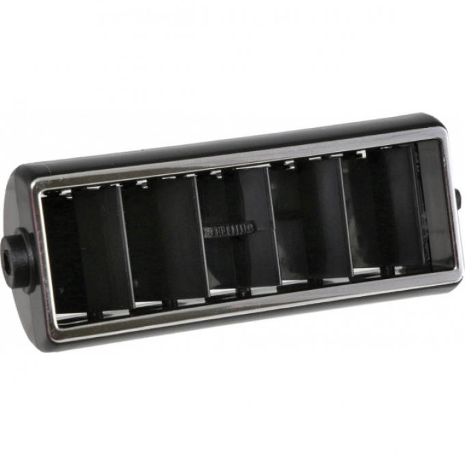Corvette Center Dash Air Vent Outlet Grille / Deflector with Chrome Edge, 1978-1982