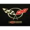 Corvette Compartment Divider, With Carpet & Z06 Logo, "Quiet Ride", 2001-2004