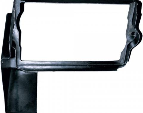 Corvette Battery Tray Shield/Retainer Black, 1963-1966