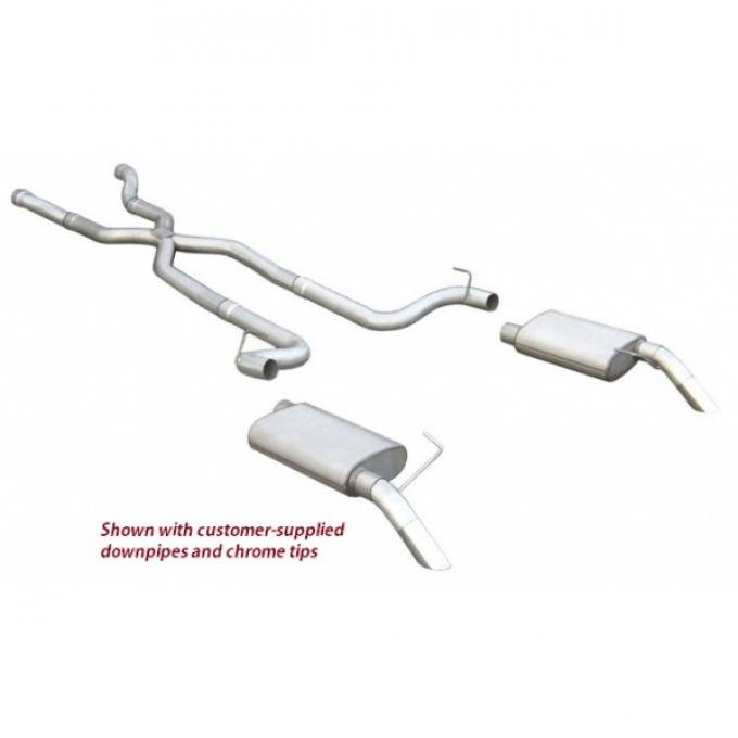 Pypes 2.5" X-Pipe Exhaust System For 1974-1981 Corvettes