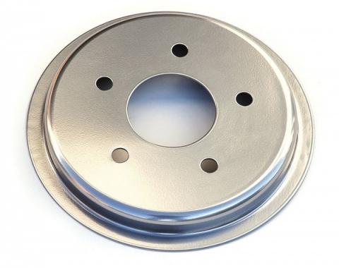 Corvette Brake Rotor Hub Covers, Satin Chrome, 1997-2004