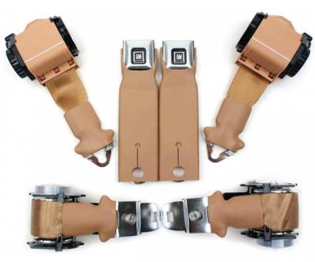 Seatbelt Solutions 1974-1975 Corvette Convertible OE Style Premium Dual Retractable Lap and Shoulder Belts