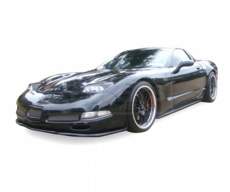 Corvette ZR1 Style Side Skirts, Flat Black, 1997-2004