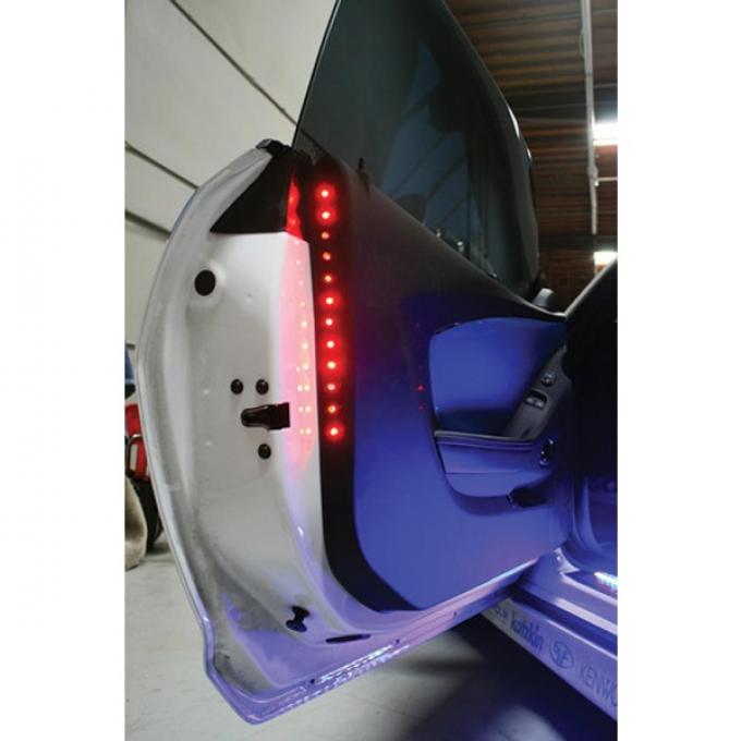 Corvette Red LED Door Safety Lights, 1984-2013