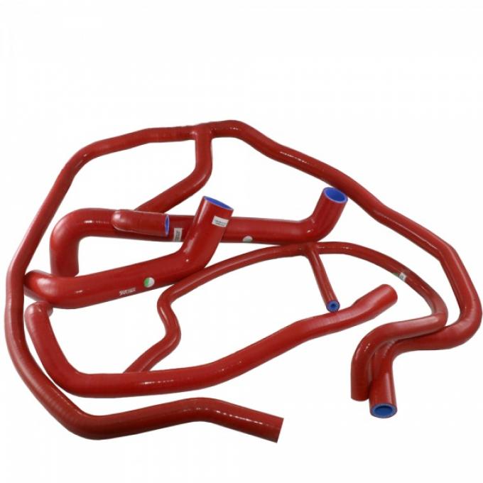 Corvette Radiator Hose Kit, Silicone, Red, 2005-2013