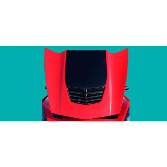 Phoenix Graphix Stinger Hood Decal, Carbon Flash| 15Z06HD-BLKMET Corvette Z06 And Z07 2015-2016