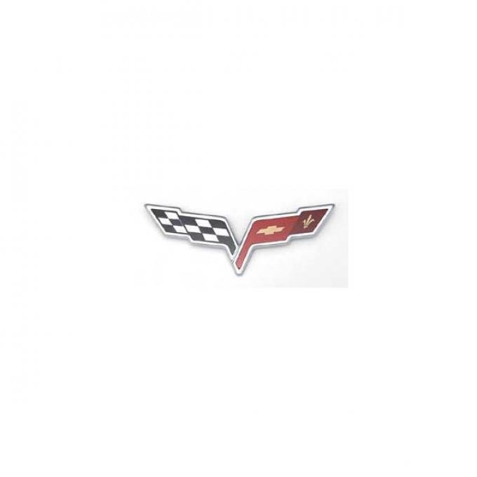 Corvette Bumper Emblem, Front & Waterfall, 2005-2013