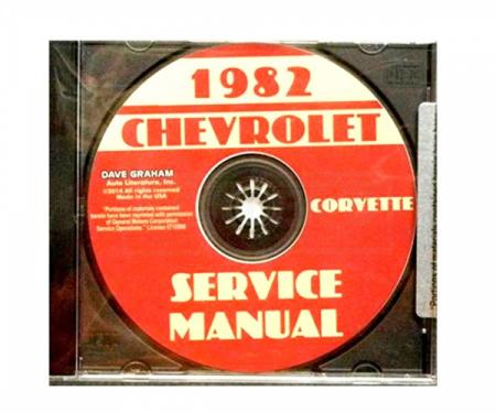 Corvette Factory Service Manual, PDF CD-ROM, 1982