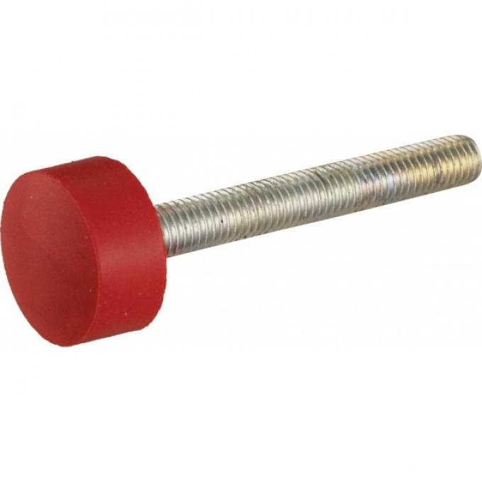 Corvette Hood Adjuster Bumper, Urethane, Rear, Red, 1984-1996
