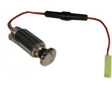 Corvette Cigarette Lighter, With Fuse Pigtail, 1956-1957