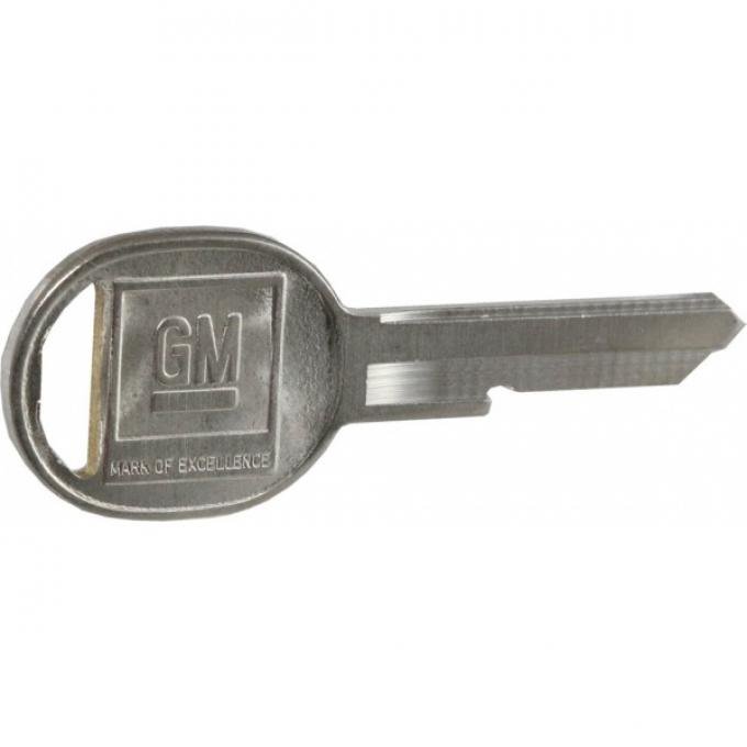 Corvette Door Key, Oval, 1968, 1972, 1976, 1980, 1987-1990