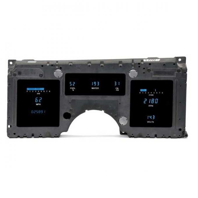 Corvette C4 VFD Series Digital Dash With Blue/Teal Display,1984-1989