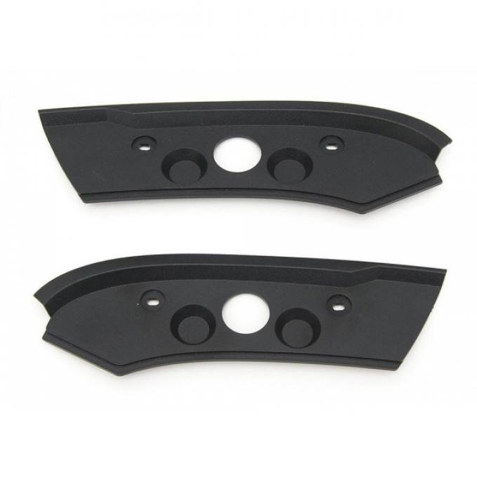 Corvette Roof Latch Trim Plate, Coupe, Late 1986-1988