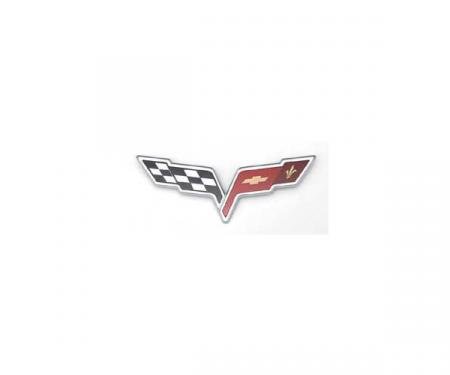 Corvette Bumper Emblem, Front & Waterfall, 2005-2013