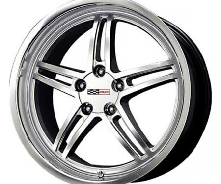 Corvette Cray Scorpion 19x9 Hyper Silver With Mirror Cut Lip, 1-Piece Wheel, 1984-2013