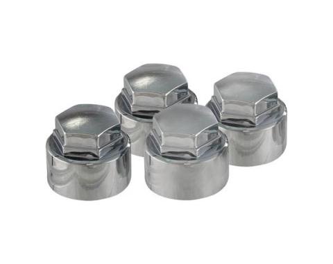 Corvette Wheel Lock Caps, McGard, Chrome, 1984-1996