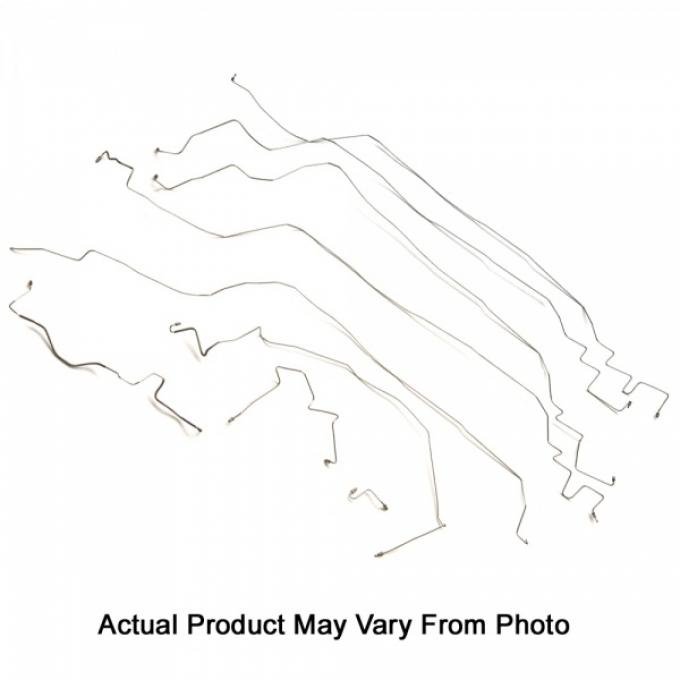 Corvette Brake Line Kit, Stainless Steel, 1990, 1993, 1998