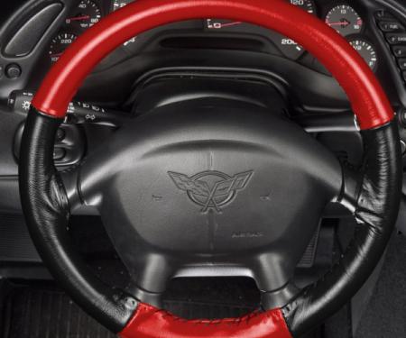 Corvette Steering Wheel Cover, Euro-Style, Two Color, Wheelskins, 1990-1993