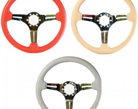 Premier Quality Products, Steering Wheel, Leather Wrapped, Split, Three Spoke| 59738 Corvette 1967-1982