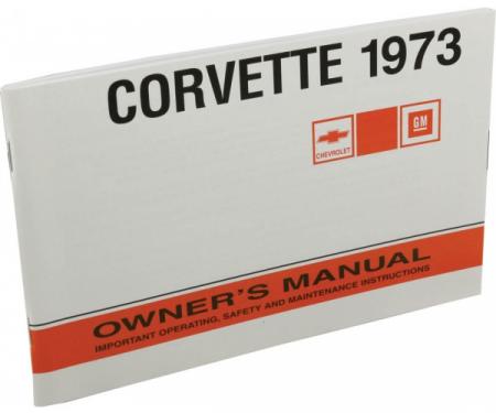 Corvette Owners Manual, 1973