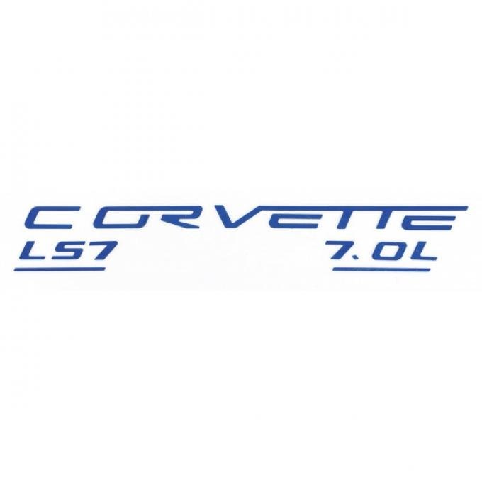 Corvette C6 LS7 Fuel Rail Letter Kit, 2006-2013 |  Lemans Blue