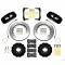 Corvette Stingray Wilwood Aero4 Rear Brake Kit, 4-Piston Caliper Slotted Rotors, 2014-2017