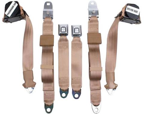 Seatbelt Solutions 1970-1971 Corvette Single Retractable Lap and Shoulder Belts