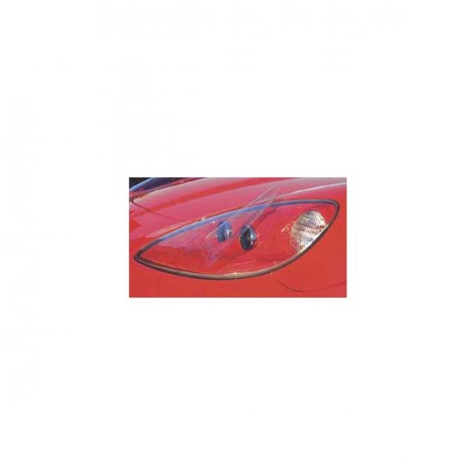 Corvette Headlight Cover Protectors, Clear, 2005-2013