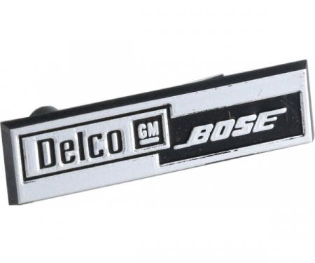 Speaker Emblem, Delco-Bose, Good Quality, 1984-1989