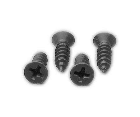 Corvette Gas Lid Bezel Screw Set, 4 Piece, 1968-1977