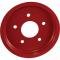 Corvette Brake Rotor Hub Covers, Red, For Cars With Z51 & F55 Option, 2005-2013